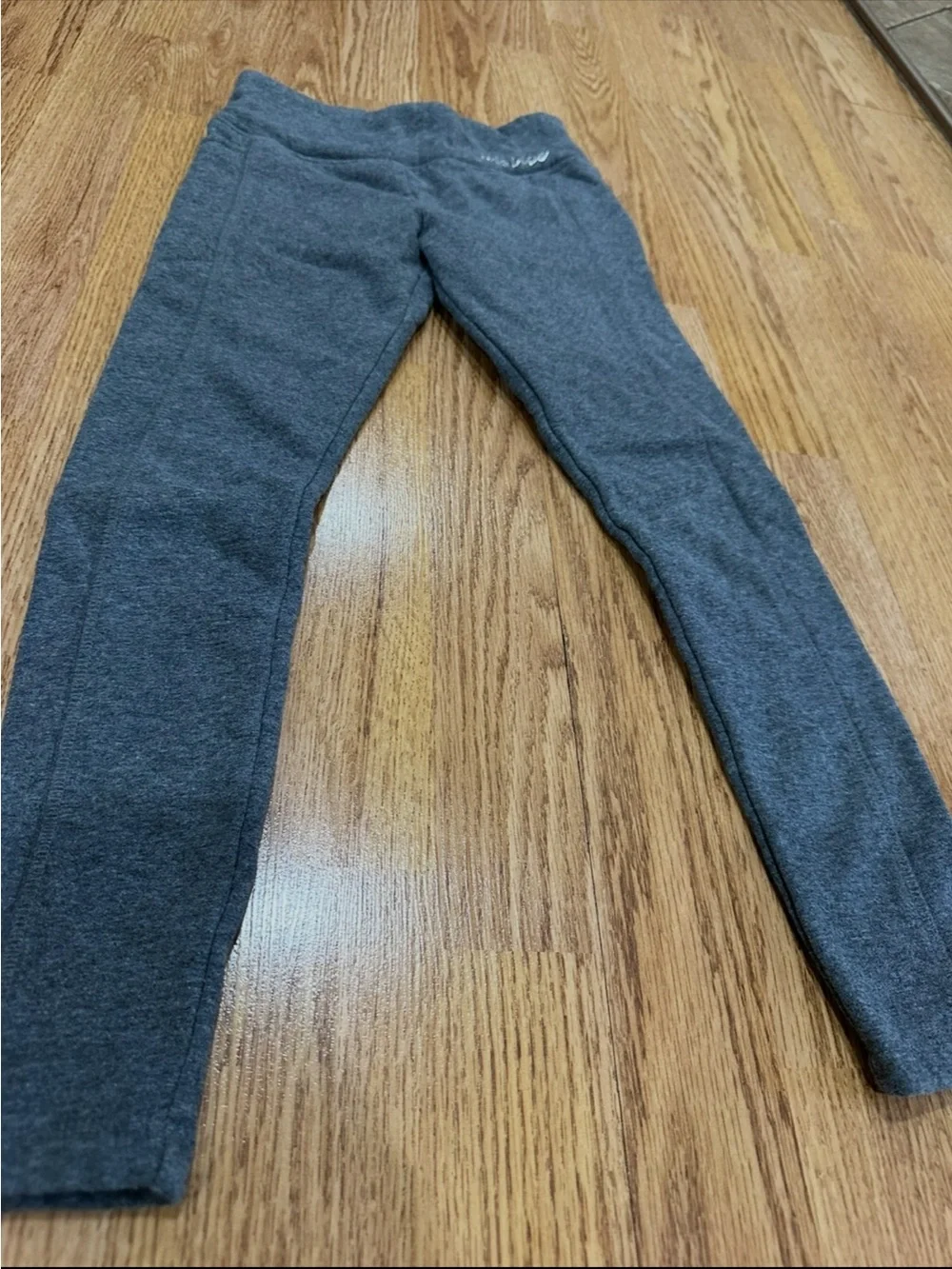 JUSTICE gray lined leggings bottoms size 8